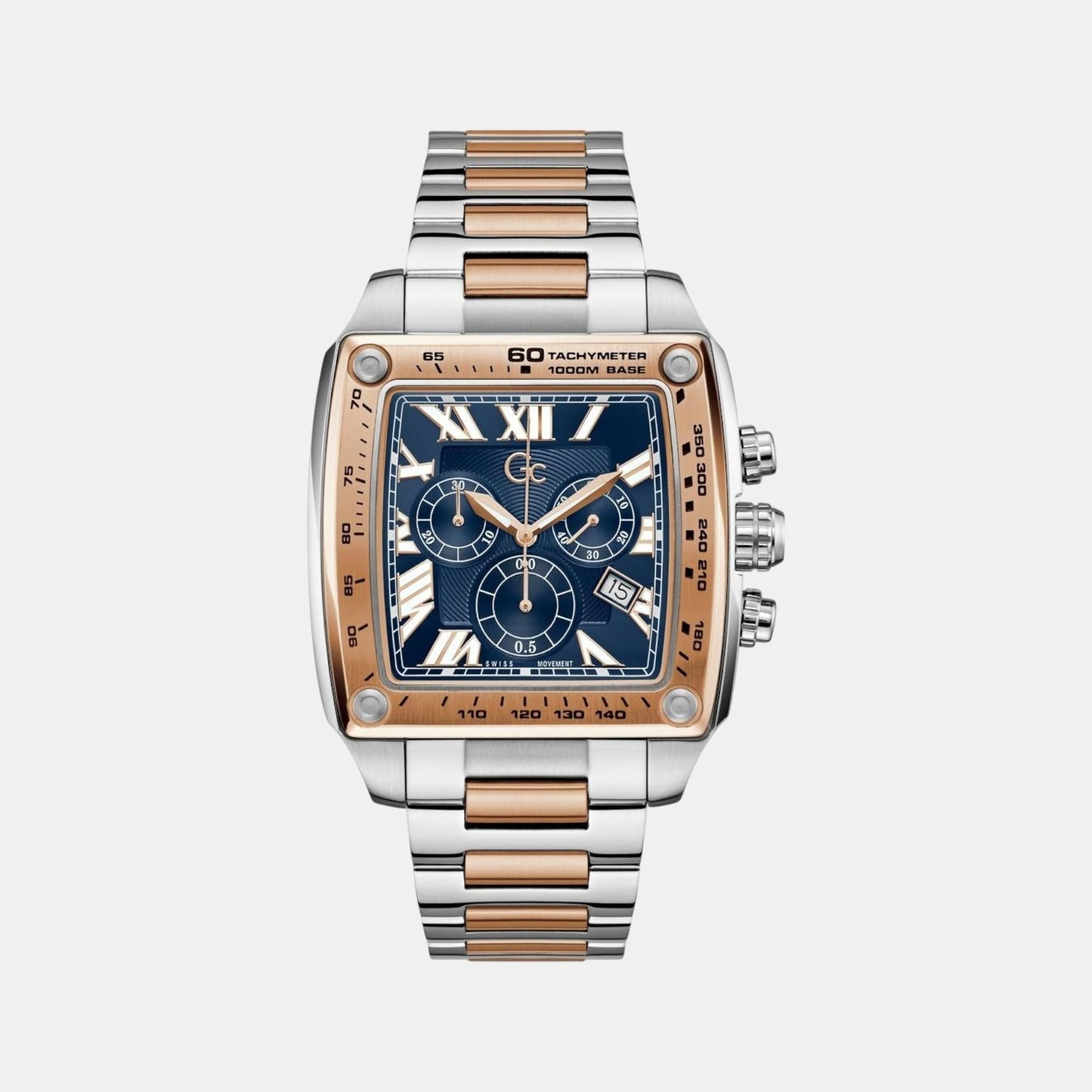 Gc Sportchic Women Quartz Blue Dial Chronograph Stainless Steel Watch Z56004G7