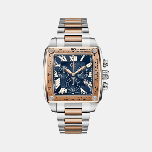 Gc Sportchic Women Quartz Blue Dial Chronograph Stainless Steel Watch Z56004G7