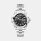 Bolt Men Quartz Black Dial Analog Stainless Steel Watch Z60003G2