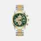 Gallant Men Quartz Green Dial Chronograph Stainless Steel Watch Z61002G9