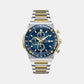 Gc Idolsport Men Quartz Blue Dial Chronograph Stainless Steel Watch Z68001G7