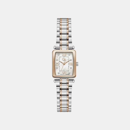 Gc Dress Women Quartz White Dial Analog Stainless Steel Watch Z71001L1
