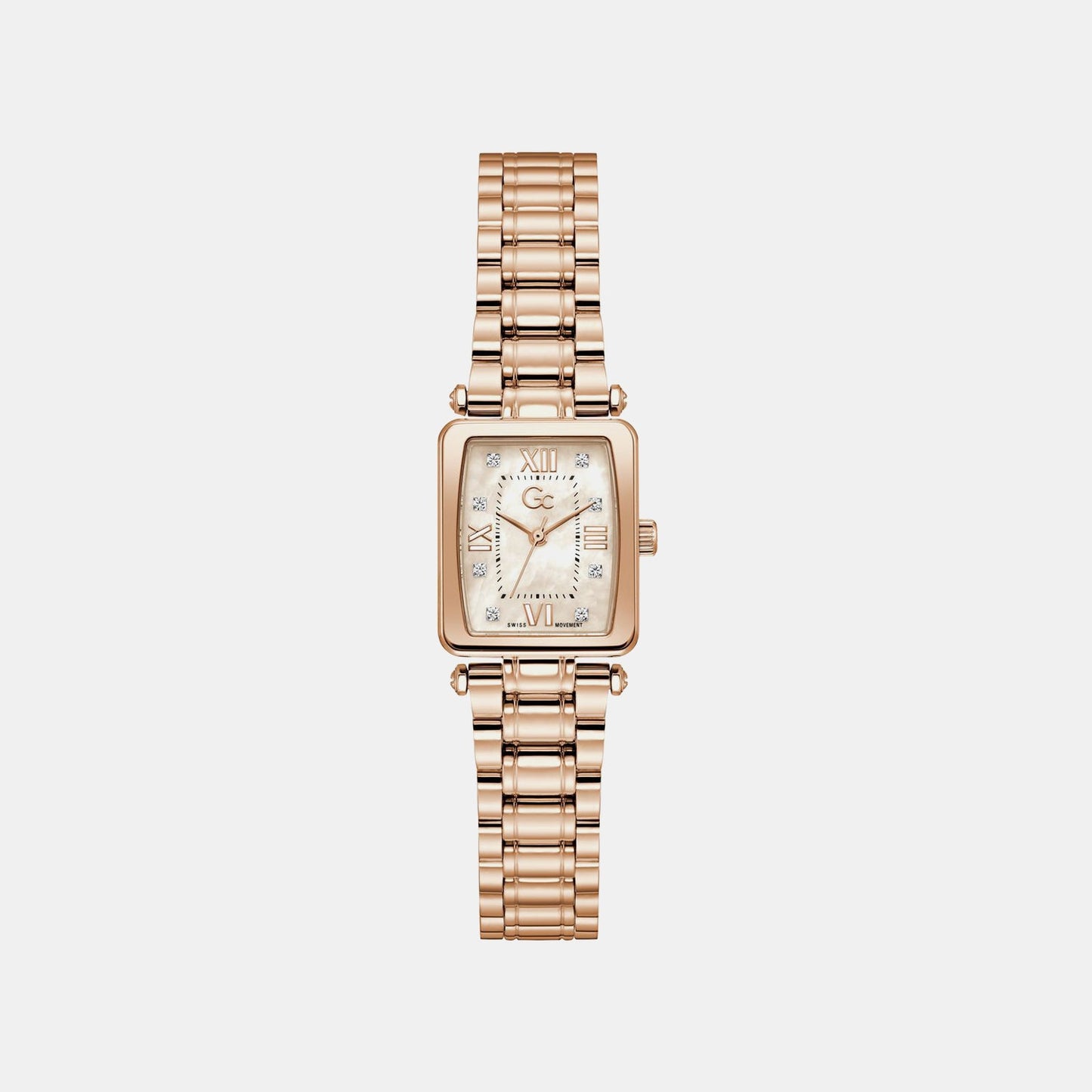 Gc Dress Women Quartz Rose Gold Dial Analog Stainless Steel Watch Z71005L3