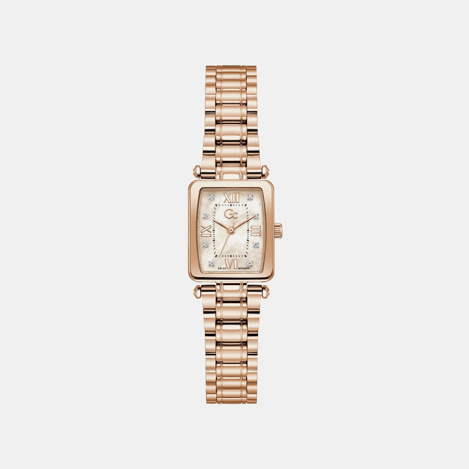 Gc Dress Women Quartz Rose Gold Dial Analog Stainless Steel Watch Z71005L3