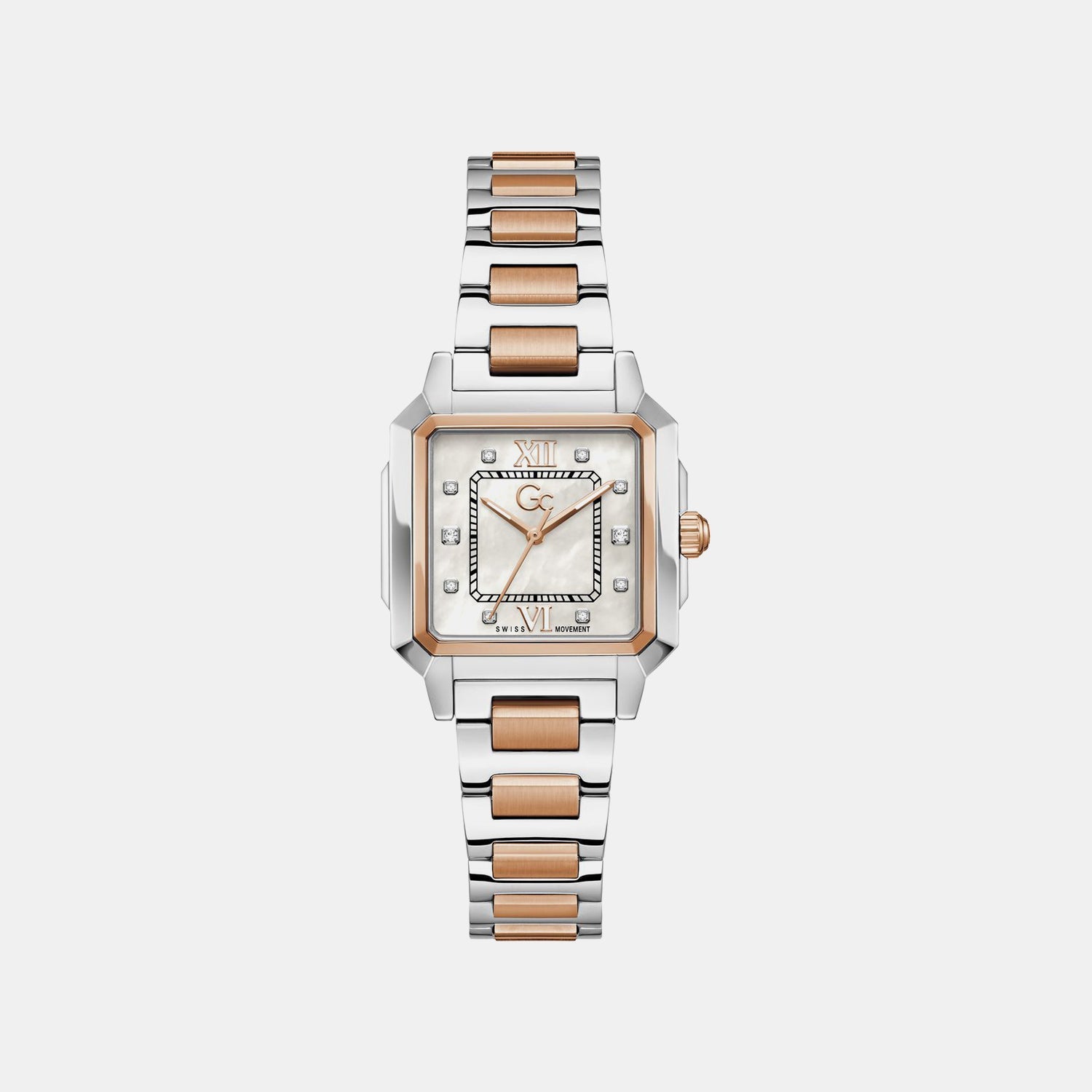 Gc Dress Women Quartz White Dial Analog Stainless Steel Watch Z72001L1