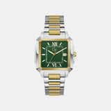 Gc Dress Men Quartz Green Dial Analog Stainless Steel Watch Z74004G9