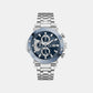 Gc Sportchic Men Quartz Blue Dial Chronograph Stainless Steel Watch Z75002G7