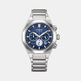 Zenshin Men Quartz Blue Dial Chronograph Titanium Watch CA4691-59L