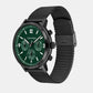 Gauge Men Quartz Green Dial Chronograph Stainless Steel Watch 25200440