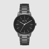 Cayde Men Quartz Black Dial Analog Stainless Steel Watch AX2761