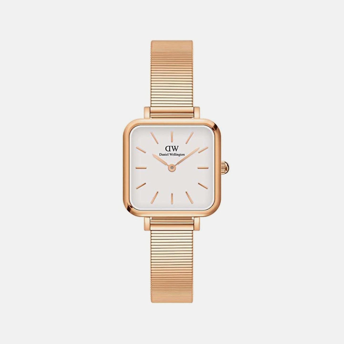 Quadro Women Quartz White Dial Analog Stainless Steel Watch DW00100517K