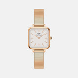 Quadro Women Quartz White Dial Analog Stainless Steel Watch DW00100517K