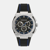 K2-Supreme Chrono 43Mm-Fw Men Quartz Black Dial Chronograph Silicone Watch SFK200123