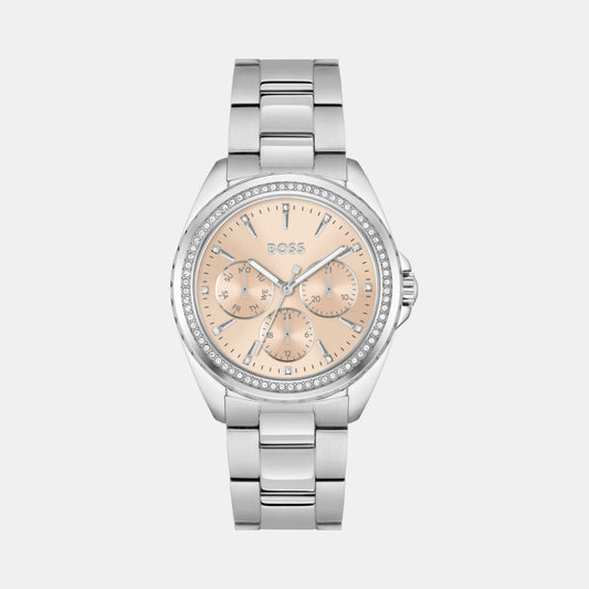 Atea Women Quartz Rose Gold Dial Multi-Function Stainless Steel Watch 1502732