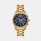 Lexington Men Quartz Blue Dial Chronograph Stainless Steel Watch MK9153