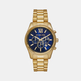 Lexington Men Quartz Blue Dial Chronograph Stainless Steel Watch MK9153