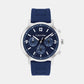 Gauge Men Quartz Blue Dial Chronograph Silicone Watch 25200460