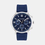 Gauge Men Quartz Blue Dial Chronograph Silicone Watch 25200460
