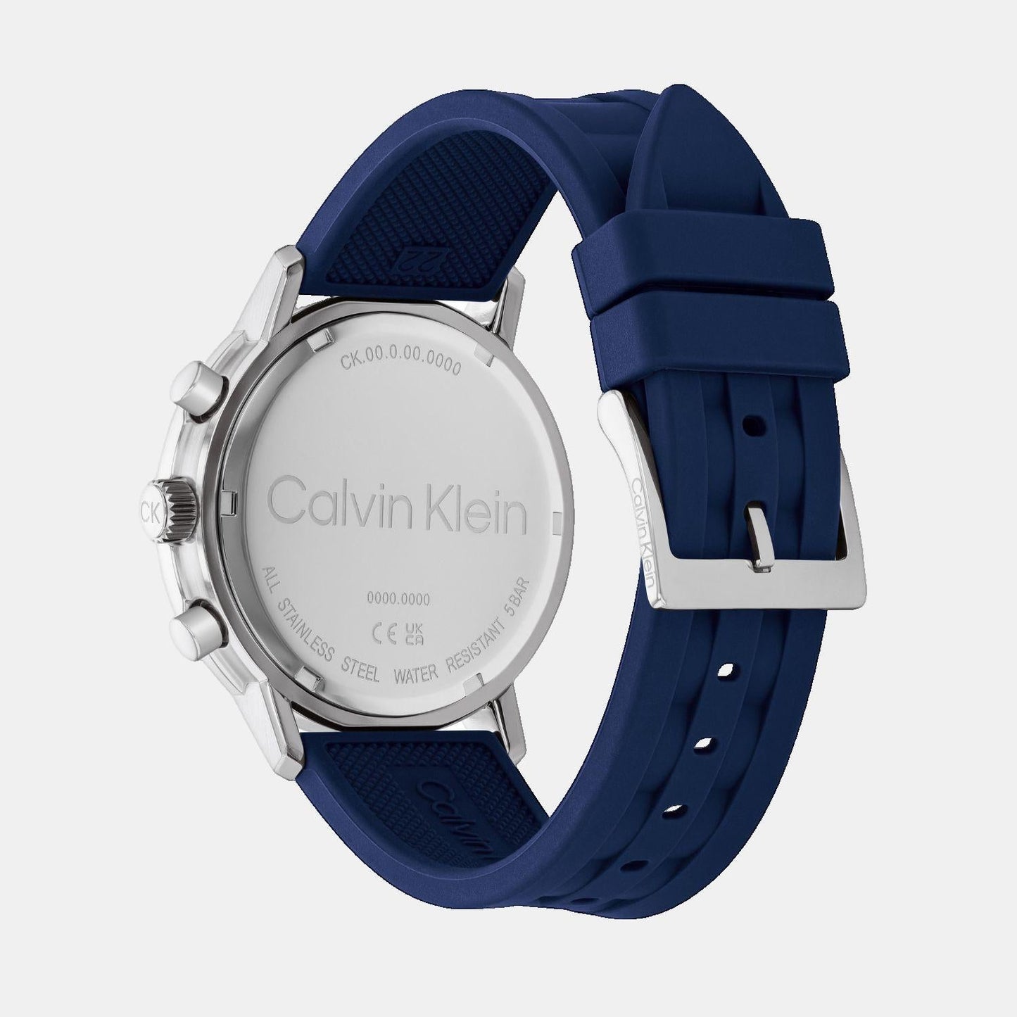 Gauge Men Quartz Blue Dial Chronograph Silicone Watch 25200460