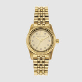 Lexington Women Quartz Gold Dial Analog Stainless Steel Watch MK4741