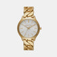 Runway Women Quartz White Dial Analog Stainless Steel Watch MK7472
