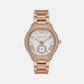 Sage Women Quartz White Dial Analog Stainless Steel Watch MK4806