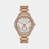 Sage Women Quartz White Dial Analog Stainless Steel Watch MK4806