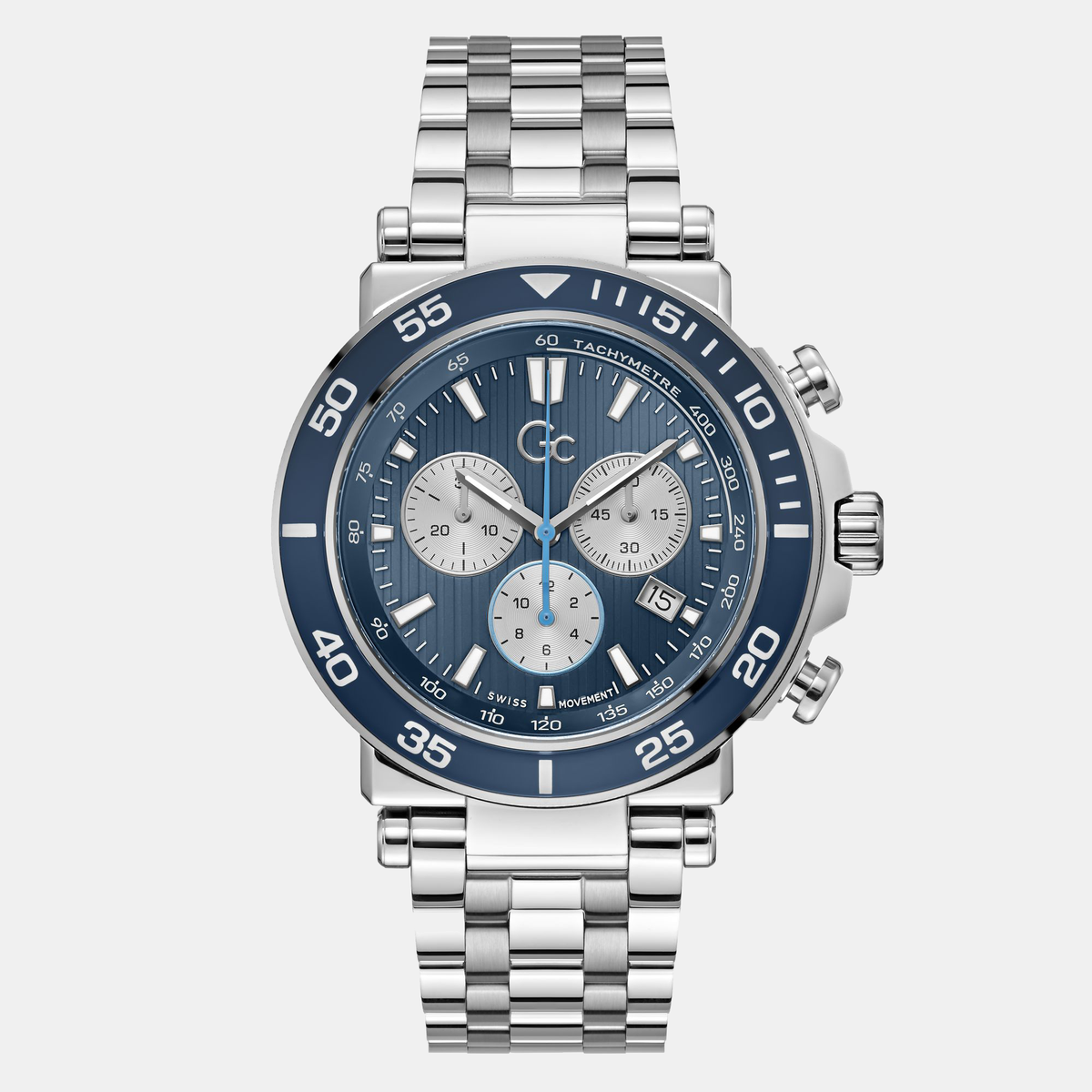 One Sport Chrono Men Quartz Blue Dial Chronograph Stainless Steel Watch Z14011G7MF