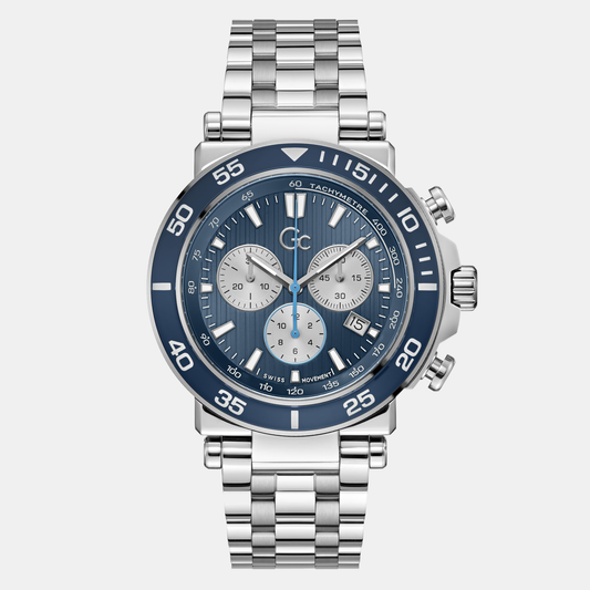 One Sport Chrono Men Quartz Blue Dial Chronograph Stainless Steel Watch Z14011G7MF
