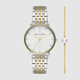Lola Women Quartz Blue Dial Analog Stainless Steel Watch AX7156SET