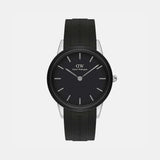 Iconic Men Quartz Black Dial Analog Silicone Watch DW00100436K