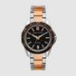 Spencer Men Quartz Black Dial Analog Stainless Steel Watch AX1962
