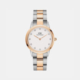 Iconic Women Quartz White Dial Analog Stainless Steel Watch DW00100358K