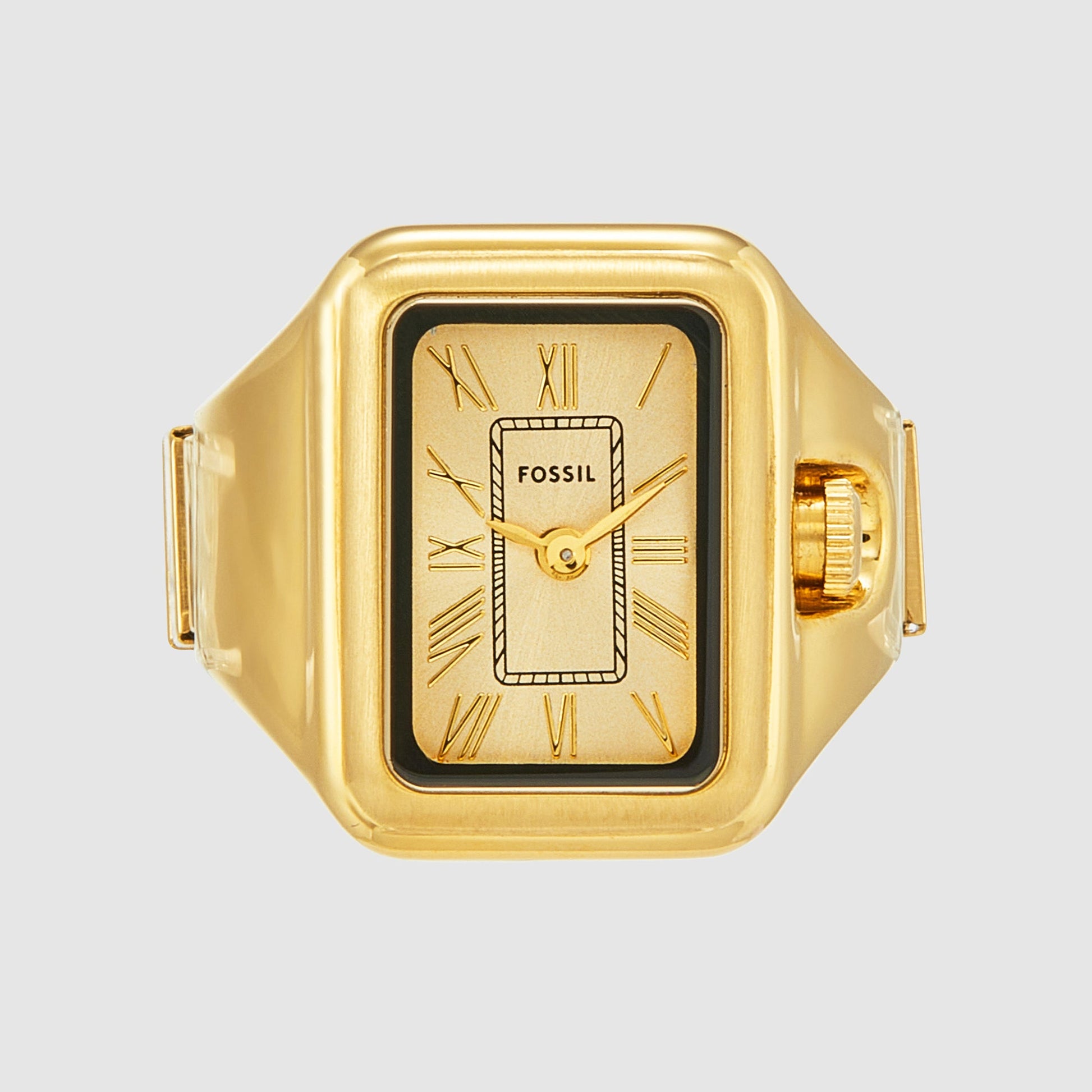 Raquel Watch Ring Women Quartz Gold Dial Analog Stainless Steel Watch ES5343