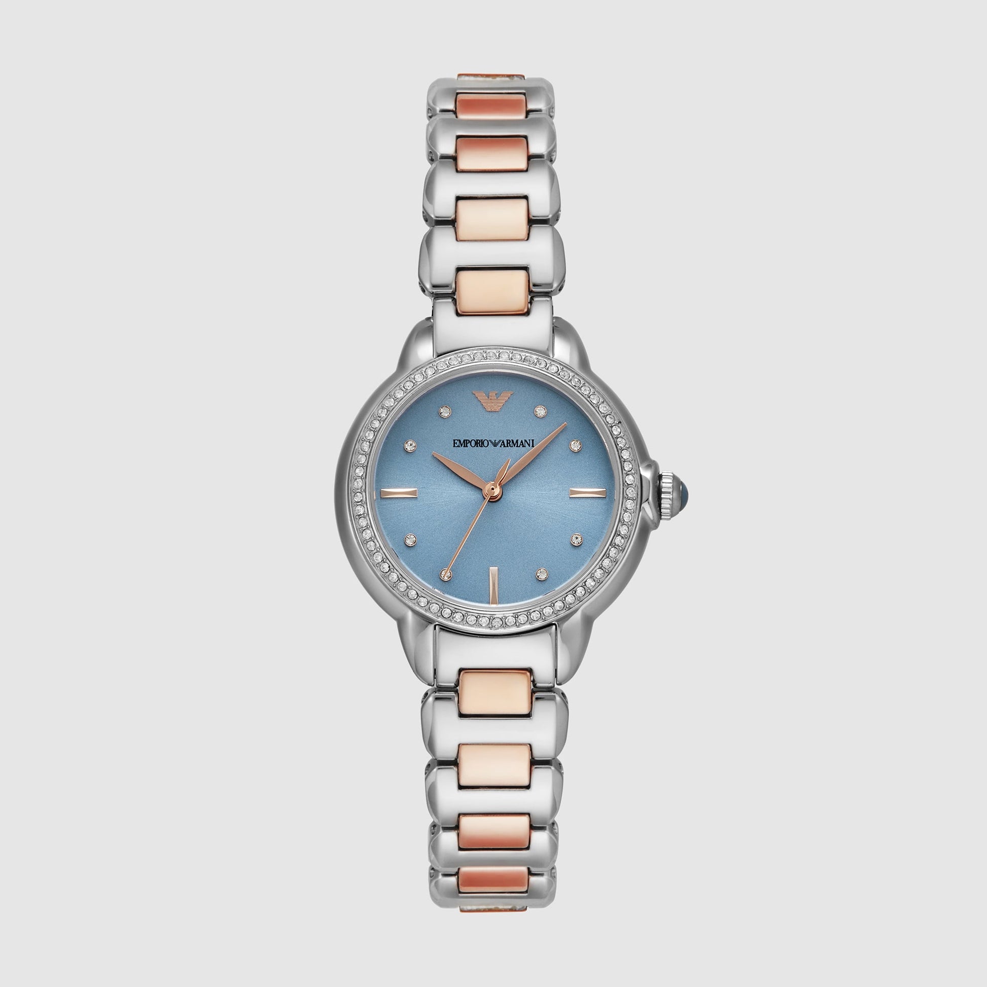 Mia Women Quartz Blue Dial Analog Stainless Steel Watch AR11597