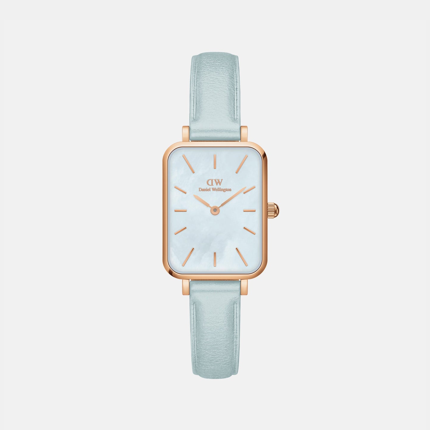 Quadro Women Quartz Blue Dial Analog Leather Watch DW00100638K