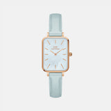 Quadro Women Quartz Blue Dial Analog Leather Watch DW00100638K