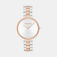 Gleam Women Quartz Silver Dial Analog Stainless Steel Watch 25100040