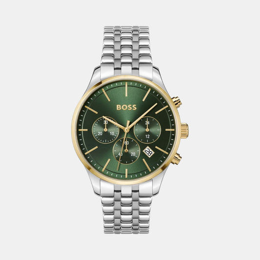 Avery Men Quartz Green Dial Chronograph Stainless Steel Watch 1514159