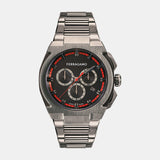 K2-Supreme Chrono 43Mm-Fw Men Quartz Black Dial Chronograph Stainless Steel Watch SFK200423