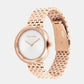 Twisted Bezel Women Quartz Silver Dial Analog Stainless Steel Watch 25100038