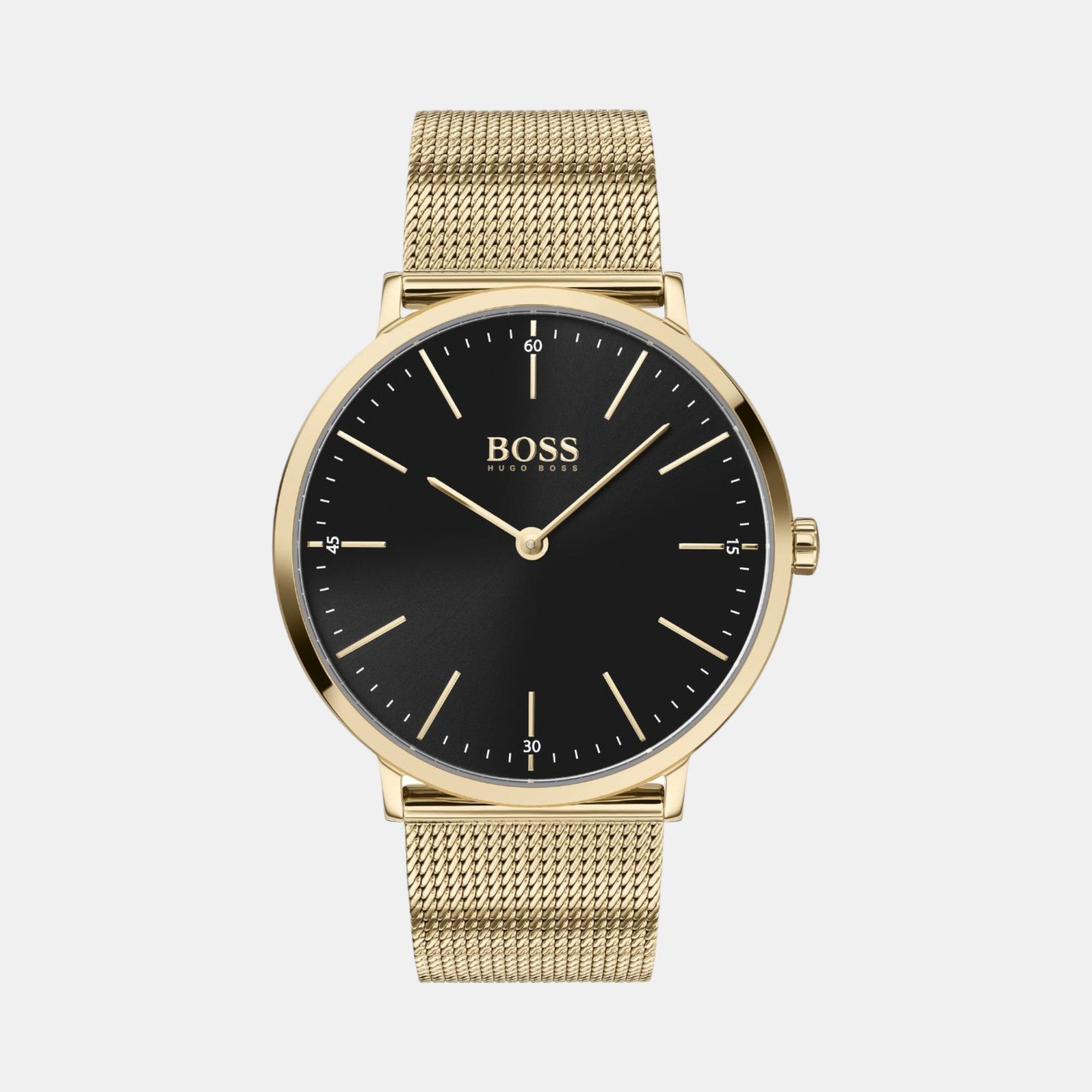 Horizon Men Quartz Black Dial Analog Stainless Steel Watch 1513735