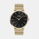 Horizon Men Quartz Black Dial Analog Stainless Steel Watch 1513735