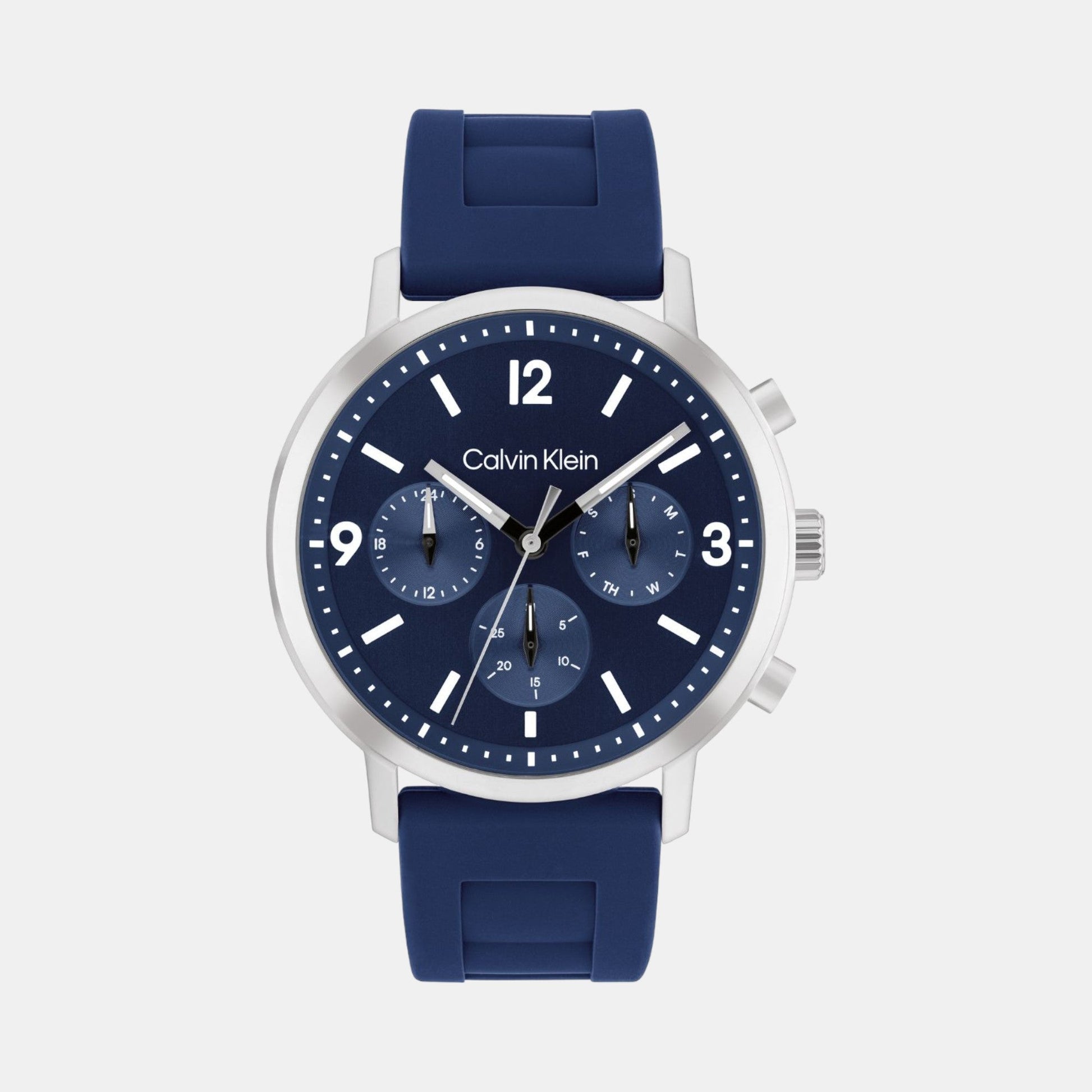 Gauge Men Quartz Blue Dial Chronograph Silicone Watch 25200460