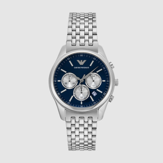Antonio Men Quartz Blue Dial Chronograph Stainless Steel Watch AR11582