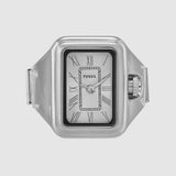 Raquel Watch Ring Women Quartz Silver Dial Analog Stainless Steel Watch ES5344