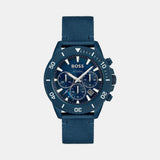 Admiral Men Solar Blue Dial Chronograph Stainless Steel Watch 1513919