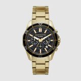 Spencer Men Quartz Black Dial Chronograph Stainless Steel Watch AX1958