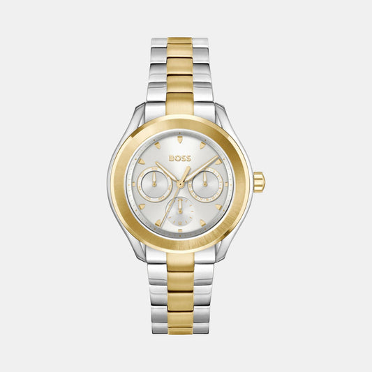 Lida Women Quartz Silver Dial Multi-Function Stainless Steel Watch 1502746