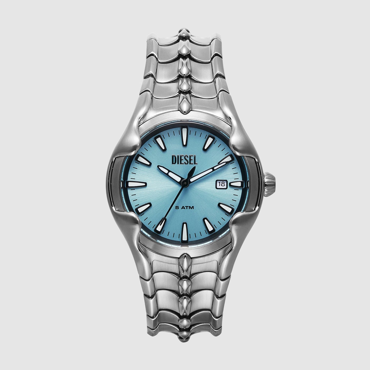 Vert Men Quartz Blue Dial Analog Stainless Steel Watch DZ2200